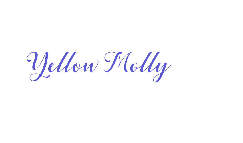 Yellow Molly Font Download