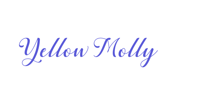 Yellow Molly Font Download