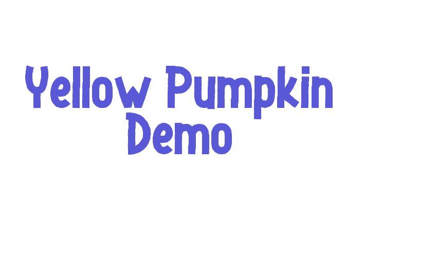 Yellow Pumpkin Demo Font Download