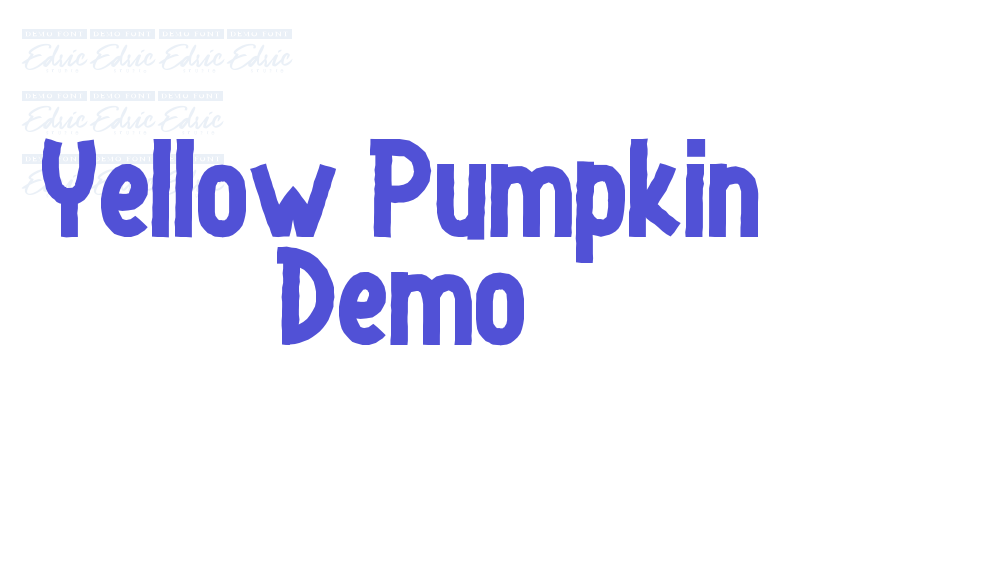 Yellow Pumpkin Demo-font-download