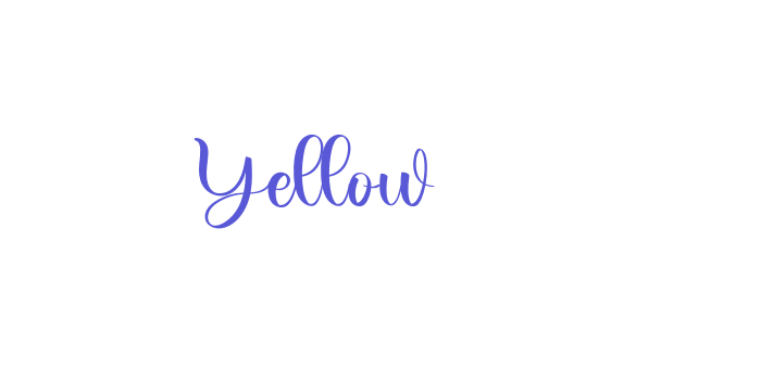 Yellow Font Download