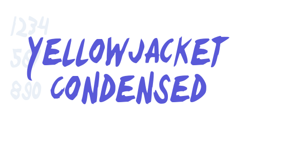 Yellowjacket Condensed font free