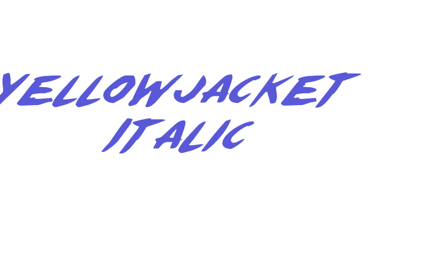 Yellowjacket Italic Font