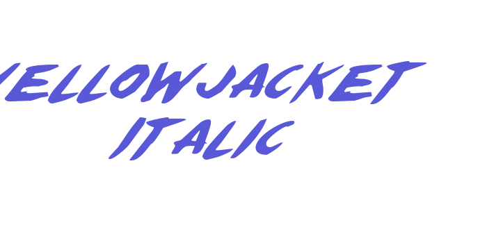 Yellowjacket Italic Font Download