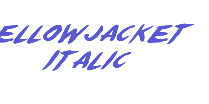 Yellowjacket Italic Font