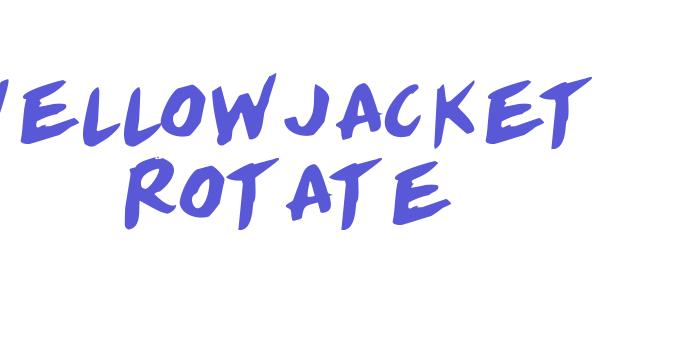 Yellowjacket Rotate Font Download