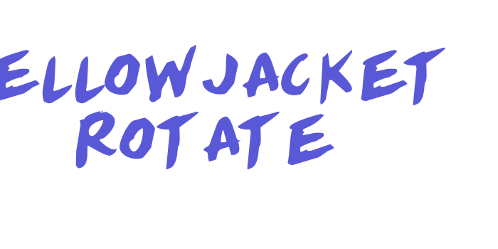 Yellowjacket Rotate Font