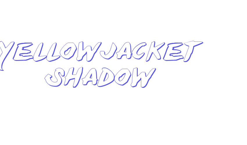 Yellowjacket Shadow Font