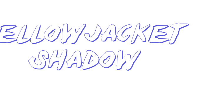 Yellowjacket Shadow Font