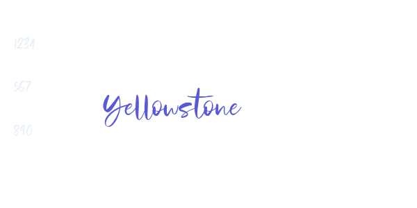 Yellowstone font free