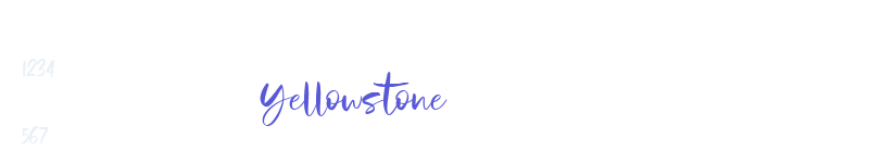 Yellowstone-related font