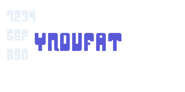 YnduFat font free