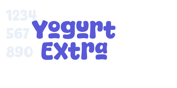 Yogurt Extra font free