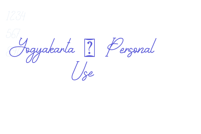 Yogyakarta – Personal Use font free