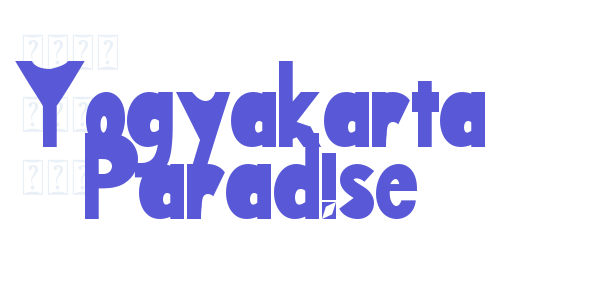 Yogyakarta Paradise font