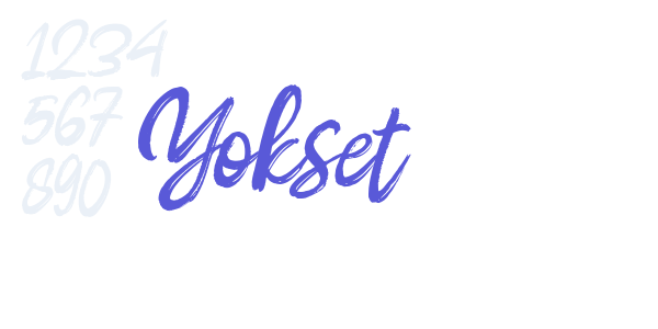 Yokset font free