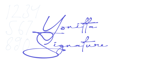 Yonitta Signature font