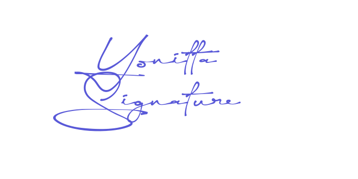 Yonitta Signature Font Download