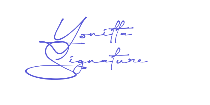 Yonitta Signature Font