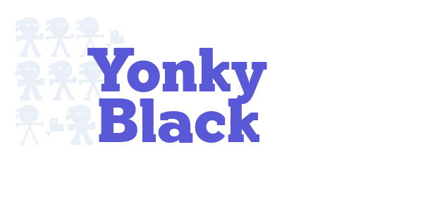 Yonky Black font free