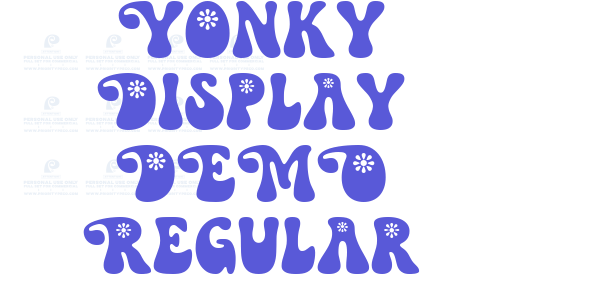 Yonky Display DEMO Regular font free