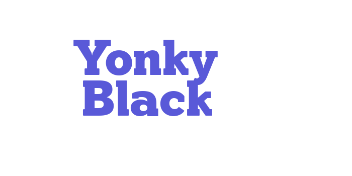 Yonky Black Font Download