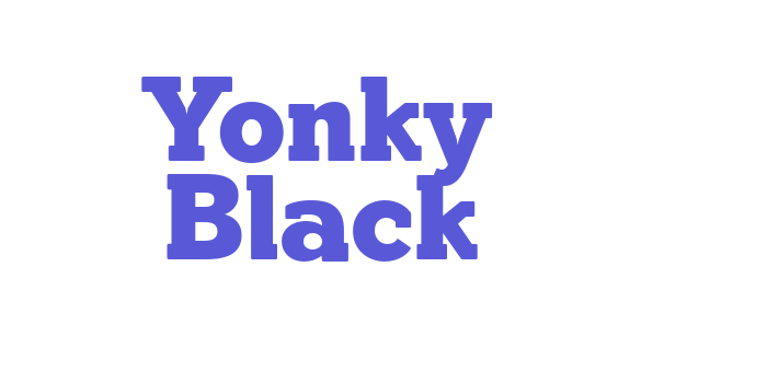 Yonky Black Font