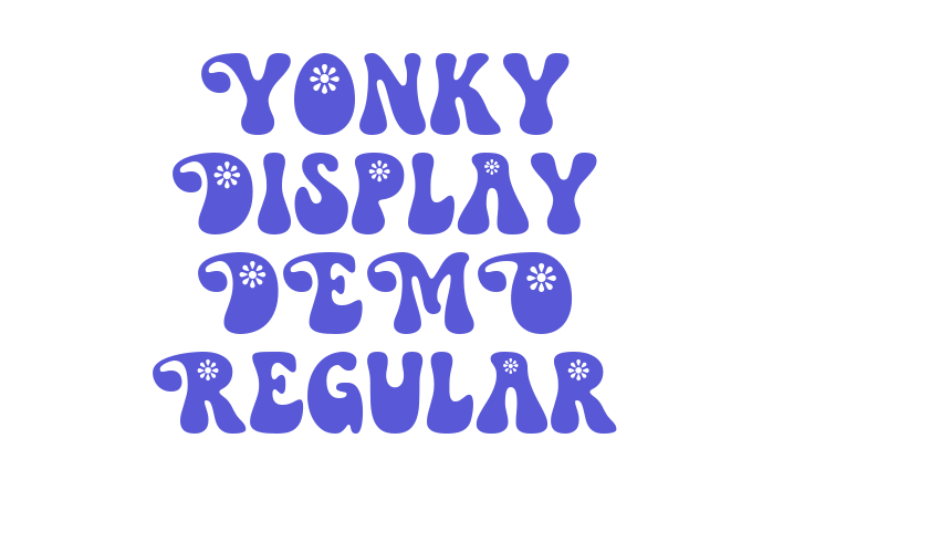 Yonky Display DEMO Regular Font Download