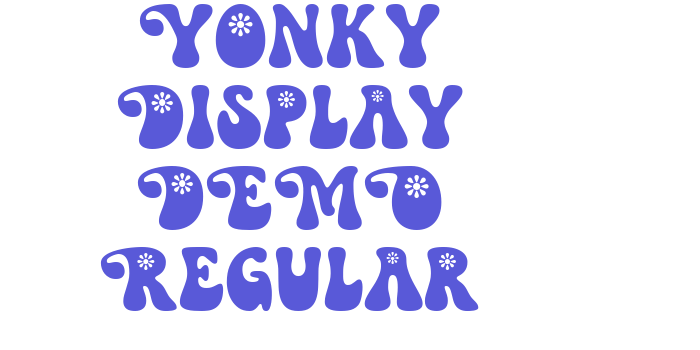 Yonky Display DEMO Regular Font Download