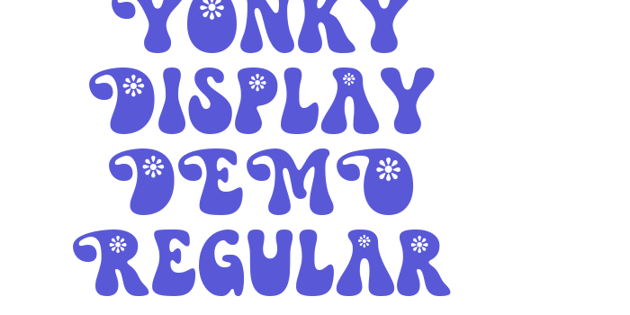 Yonky Display DEMO Regular Font