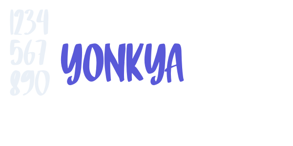 Yonkya font