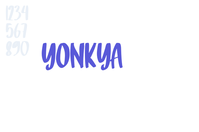 Yonkya font