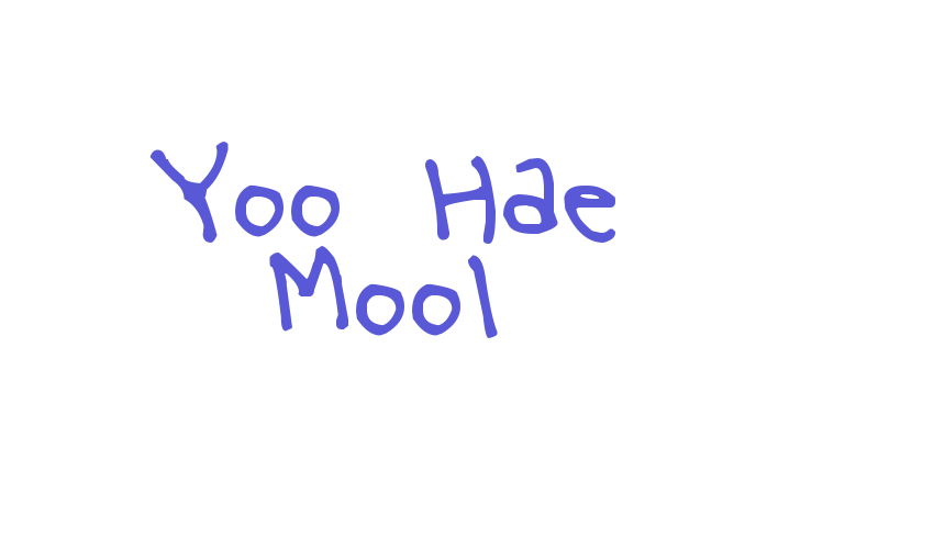 Yoo Hae Mool Font