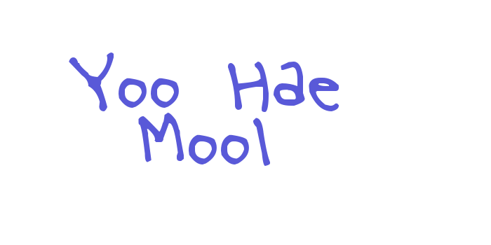 Yoo Hae Mool Font Download