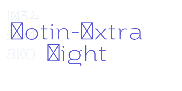 Yotin-Extra Light font free