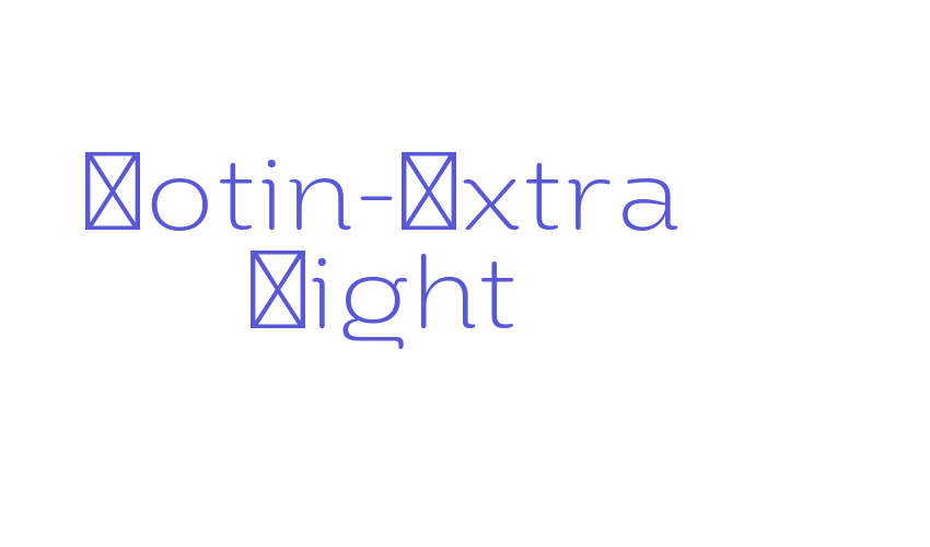 Yotin-Extra Light Font