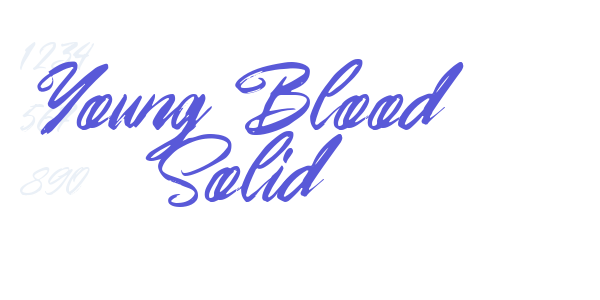 Young Blood Solid font free