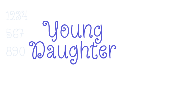 Young Daughter font free