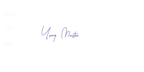 Young Master font free