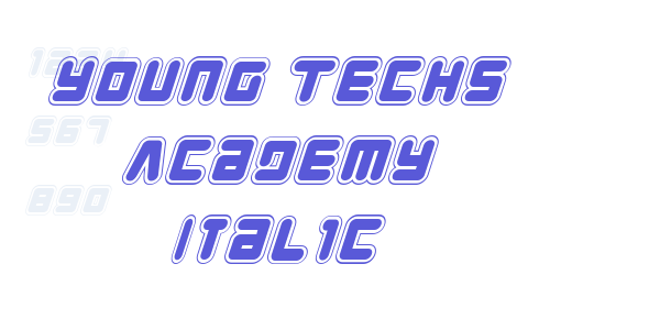 Young Techs Academy Italic font free