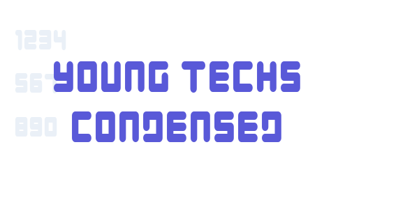 Young Techs Condensed font free