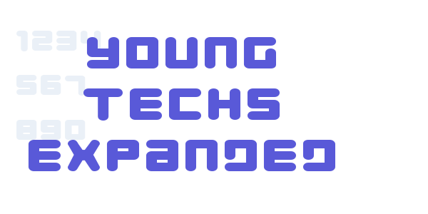 Young Techs Expanded font free