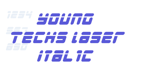 Young Techs Laser Italic font free