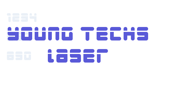 Young Techs Laser font free