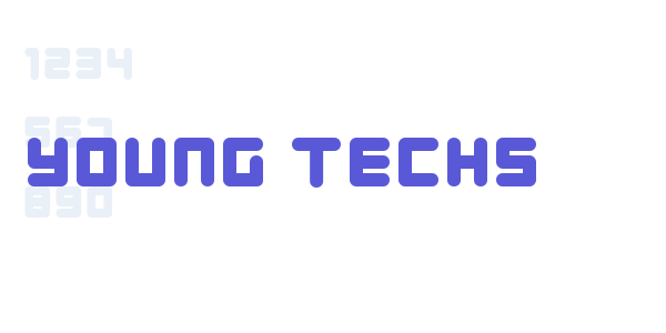 Young Techs font free