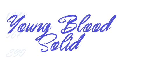 Young Blood Solid-font-download