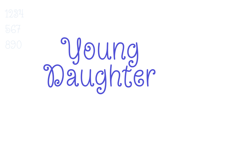 Young Daughter-font-download