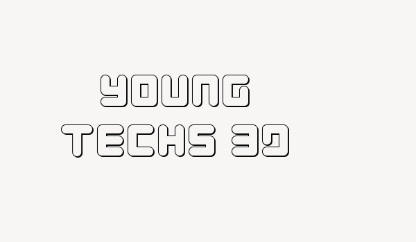 Young Techs 3D Font