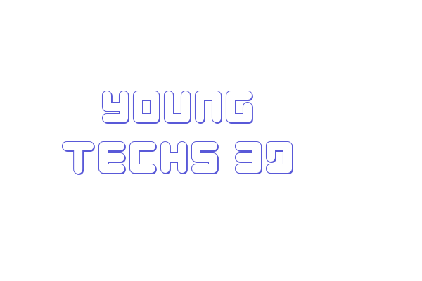 Young Techs 3D Font