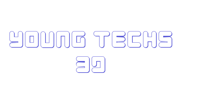 Young Techs 3D Font Download